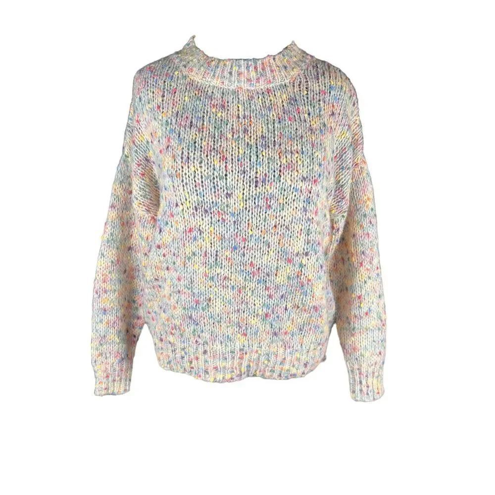 Sienna sky birthday confetti long sleeve over sized soft sweater small
